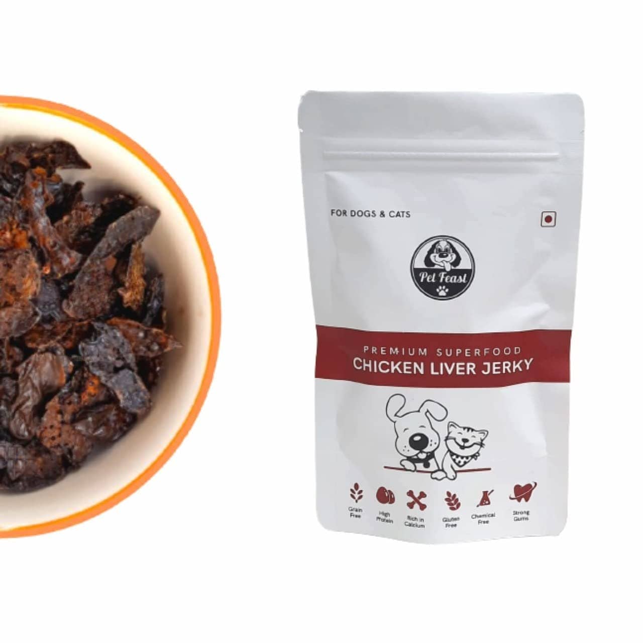 Pet Feast Chicken Liver Jerky For Pets