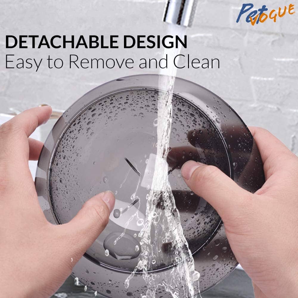 Pet Vogue Mease Adjustable Twin Bowl for Pets