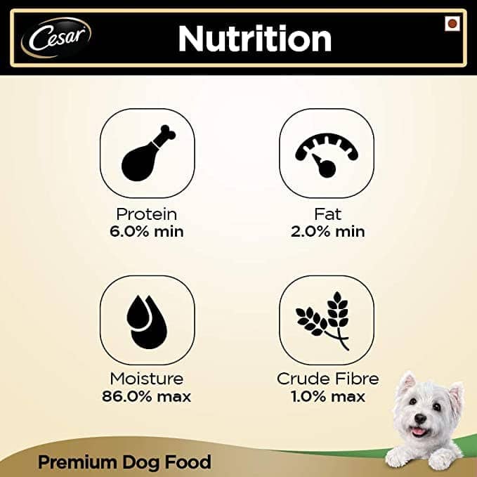 Cesar White Meat Fish & Vegetables Adult Dog Wet Food