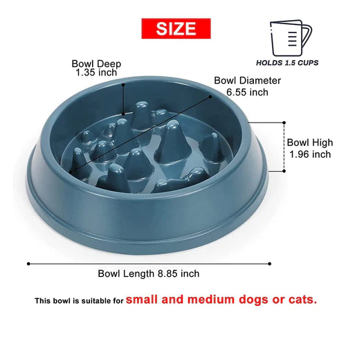 Emily Pets Slow Feeder Bowl for Pets