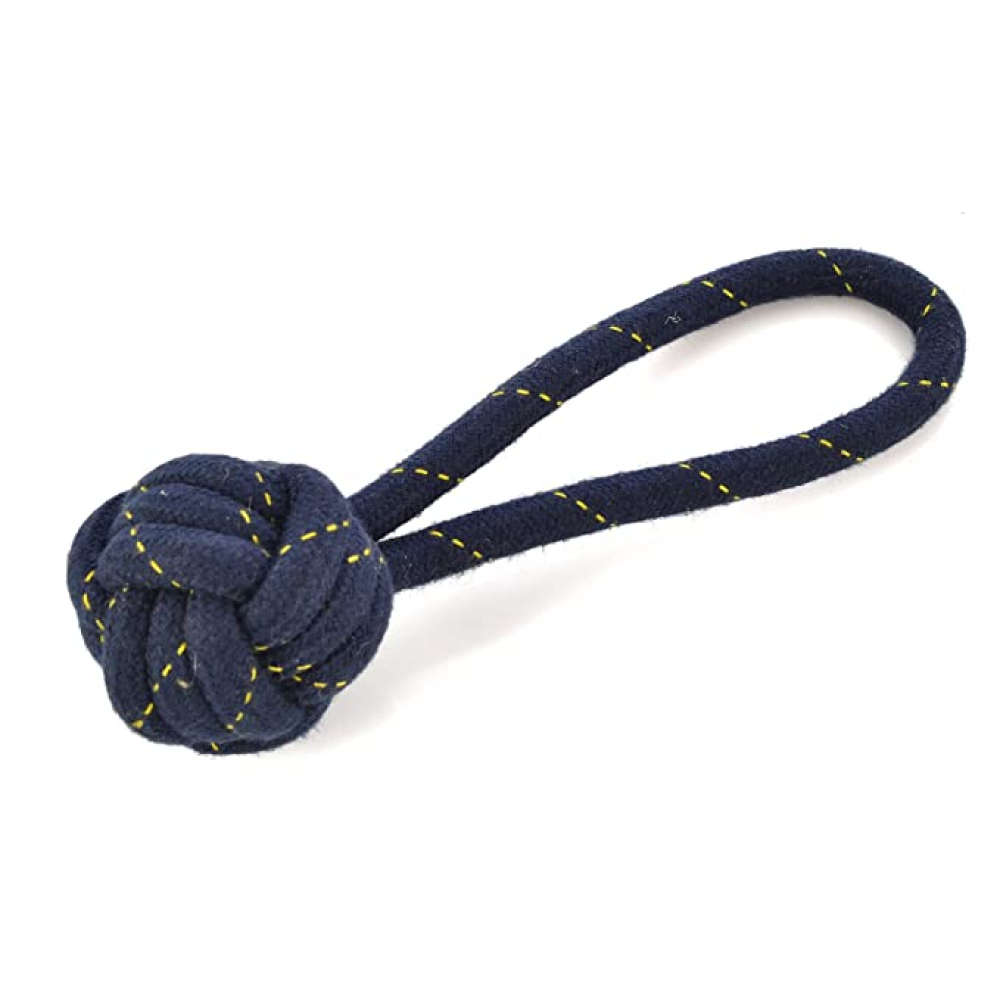 Kiki N Pooch Rope Handle Ball Toy for Pets