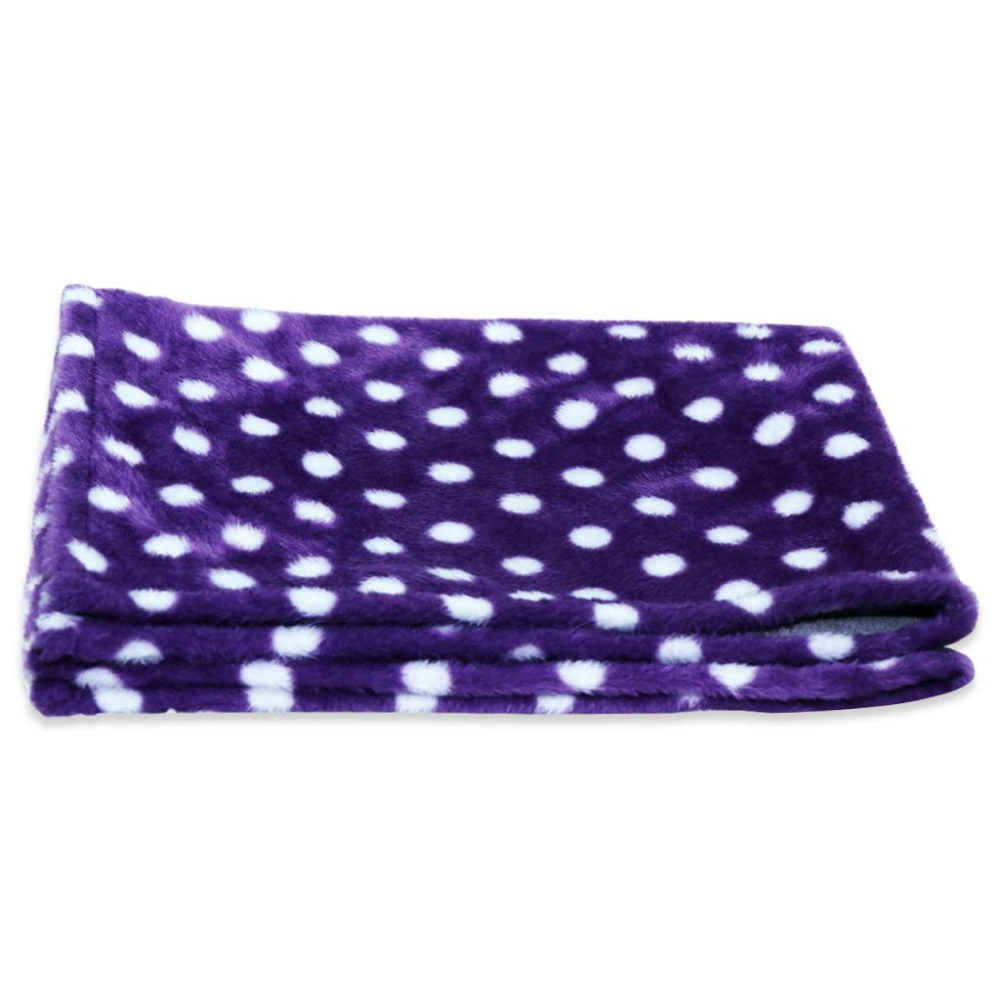 Hiputee Premium Ultra Soft Blanket for Pets (Purple Dotted)