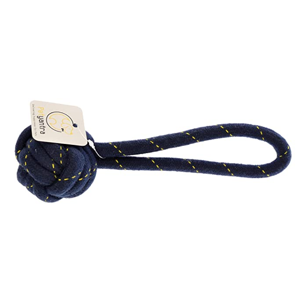 Kiki N Pooch Rope Handle Ball Toy for Pets