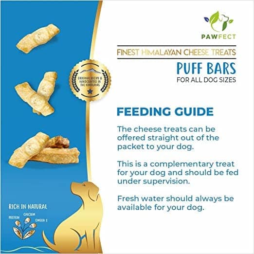 Pawfect Himalayan Cheese Chews Puff Bars Dog Treats