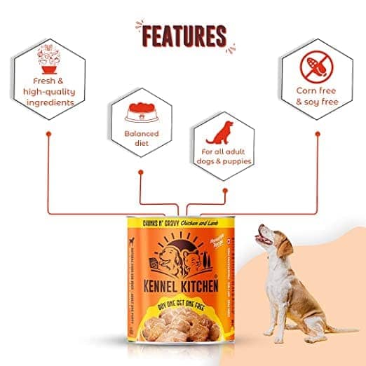 Kennel Kitchen Chicken & Lamb Chunks n Gravy Wet Dog Food