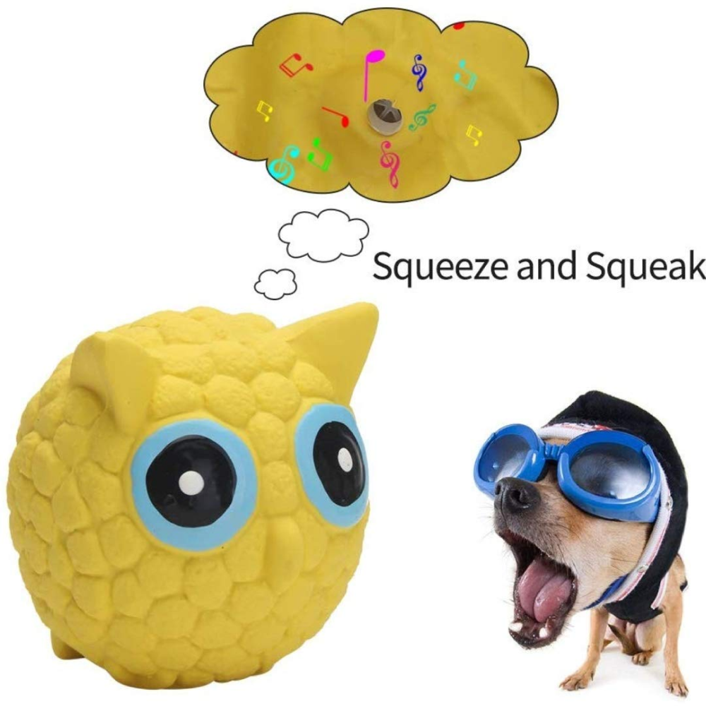Kiki N Pooch Latex Owl Toy for Dogs(L)