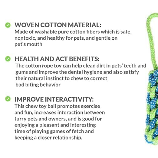 Dogitos Knotted Cotton Rope Toy for Dogs