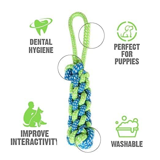 Dogitos Knotted Cotton Rope Toy for Dogs
