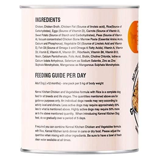 Kennel Kitchen Chicken and Vegetables Adult All Breeds Wet Dog Food