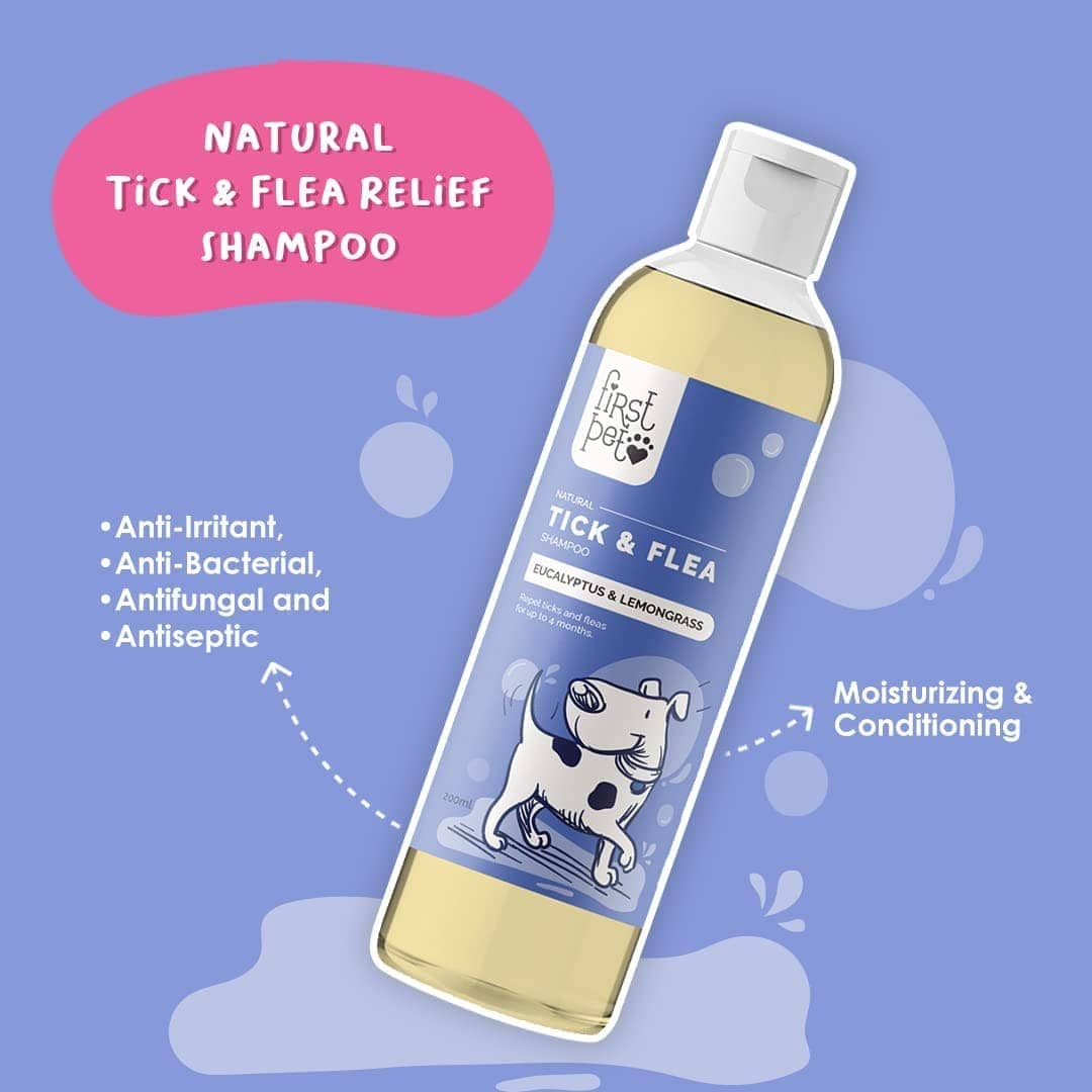 First Pet Natural Tick & Flea Relief Shampoo for Dogs