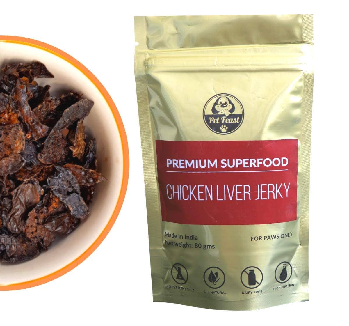 Pet Feast Chicken Liver Jerky For Pets