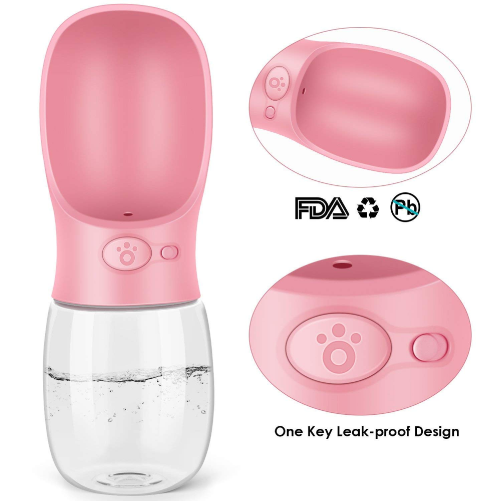 Kiki N Pooch Pink Bottle for Pets