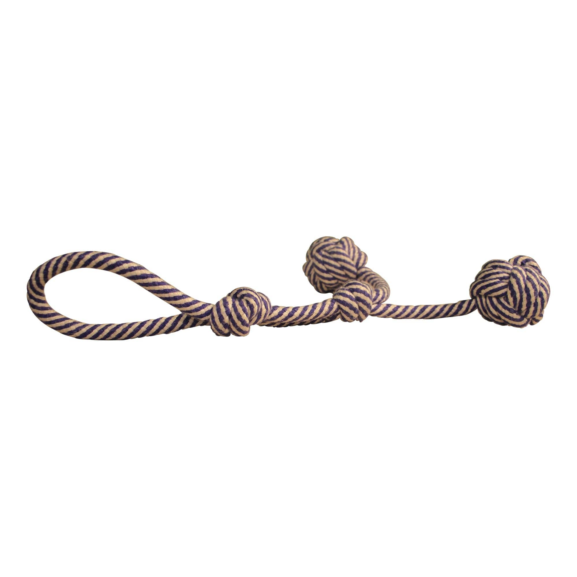 Hiputee Knotted Durable Handle Geetha Teething Rope Toy for Dogs (Assorted)