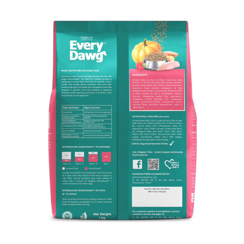 Wiggles Everydawg Mother & Puppy Dry Food