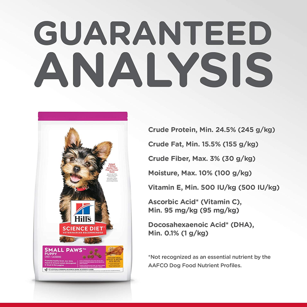 Hills Science Diet Chicken Meal & Brown Rice Recipe Small Paws Starter Puppy Dry Food