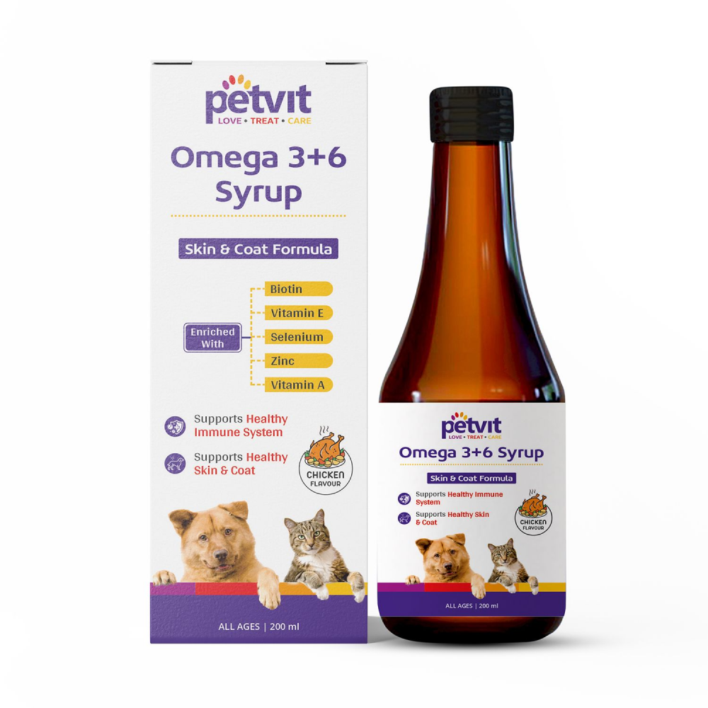 Petvit Omega 3 + 6 Syrup for Pets