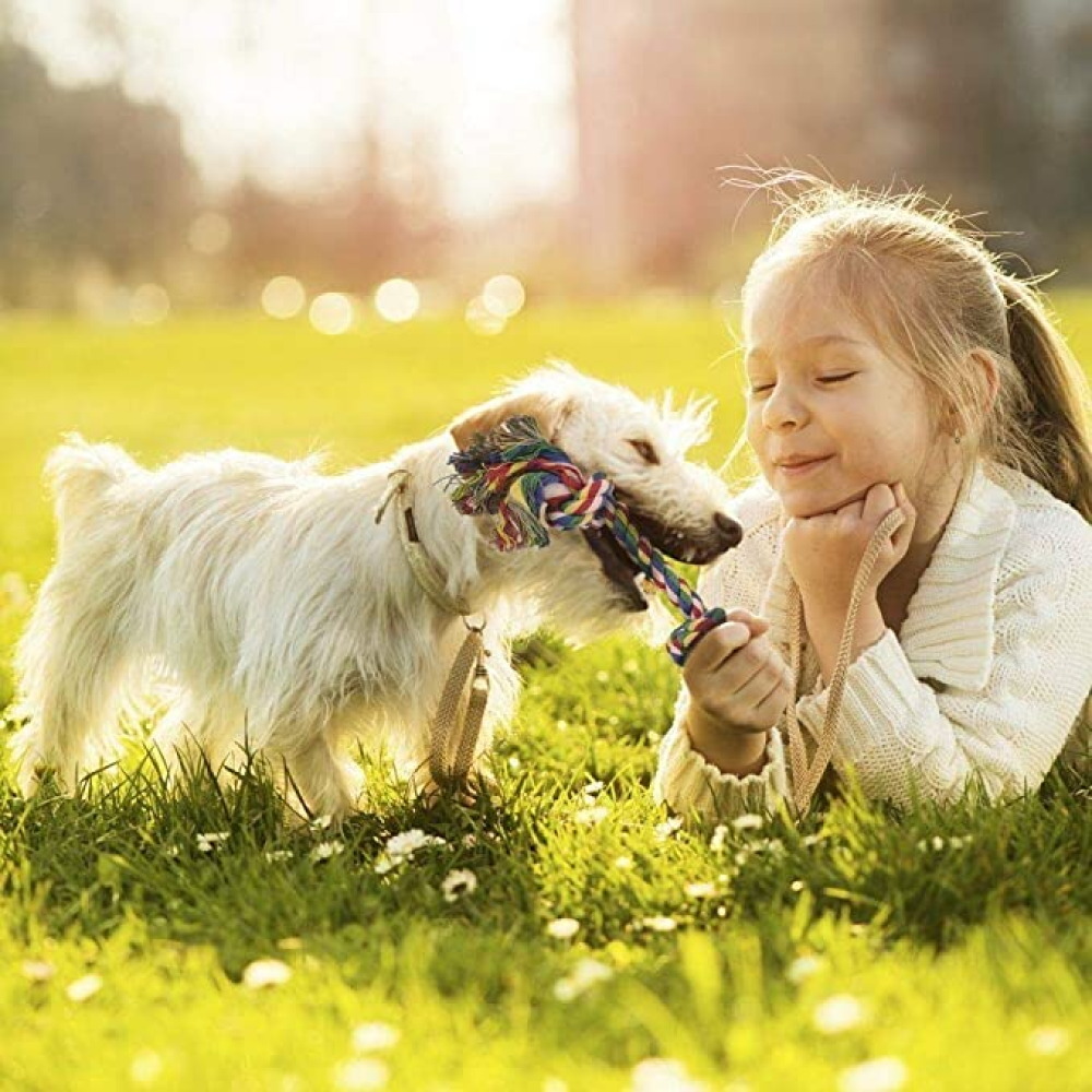 Kiki N Pooch 2 Knot Polyster Rope Toy for Dogs