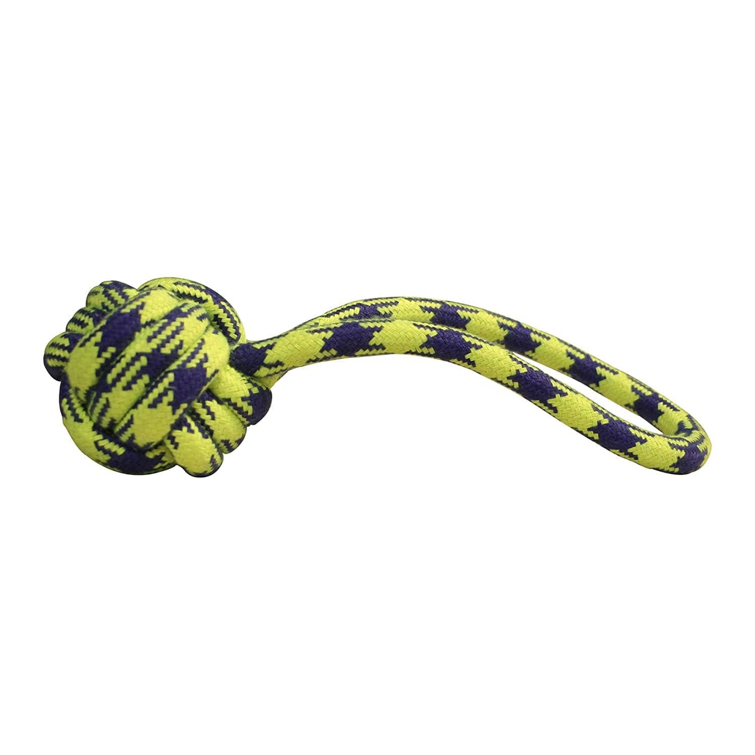 Hiputee Knotted Durable Big Handle Ball Teething Rope Toy for Dogs (Buy 1 Get 1 Free)