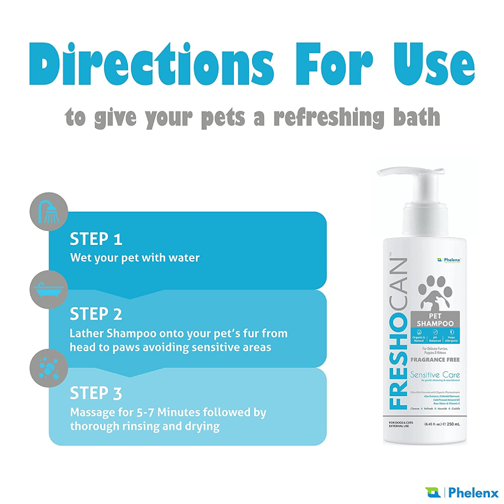 Phelenx Freshocan Sensitive Care Shampoo for Dogs