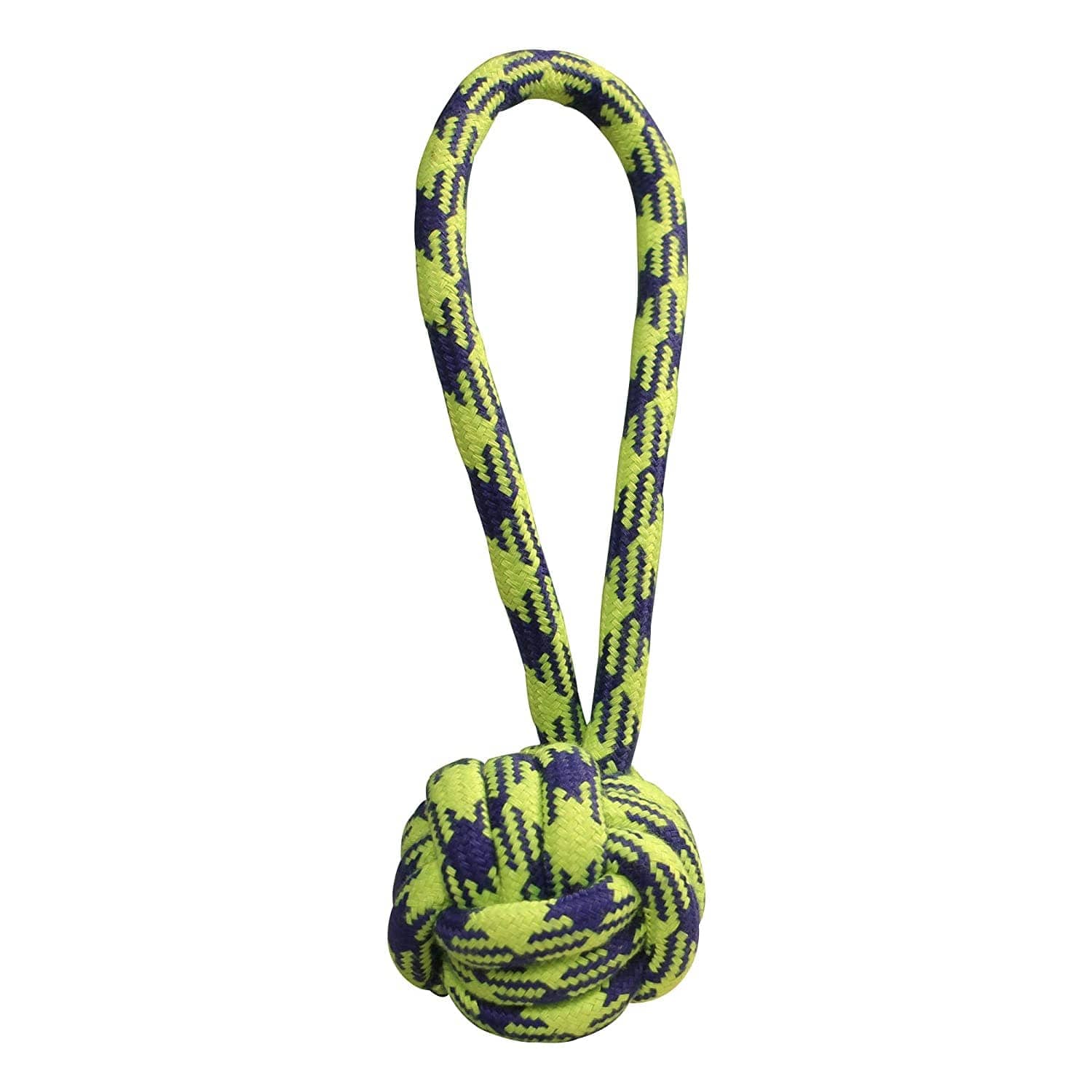 Hiputee Knotted Durable Big Handle Ball Teething Rope Toy for Dogs (Assorted)