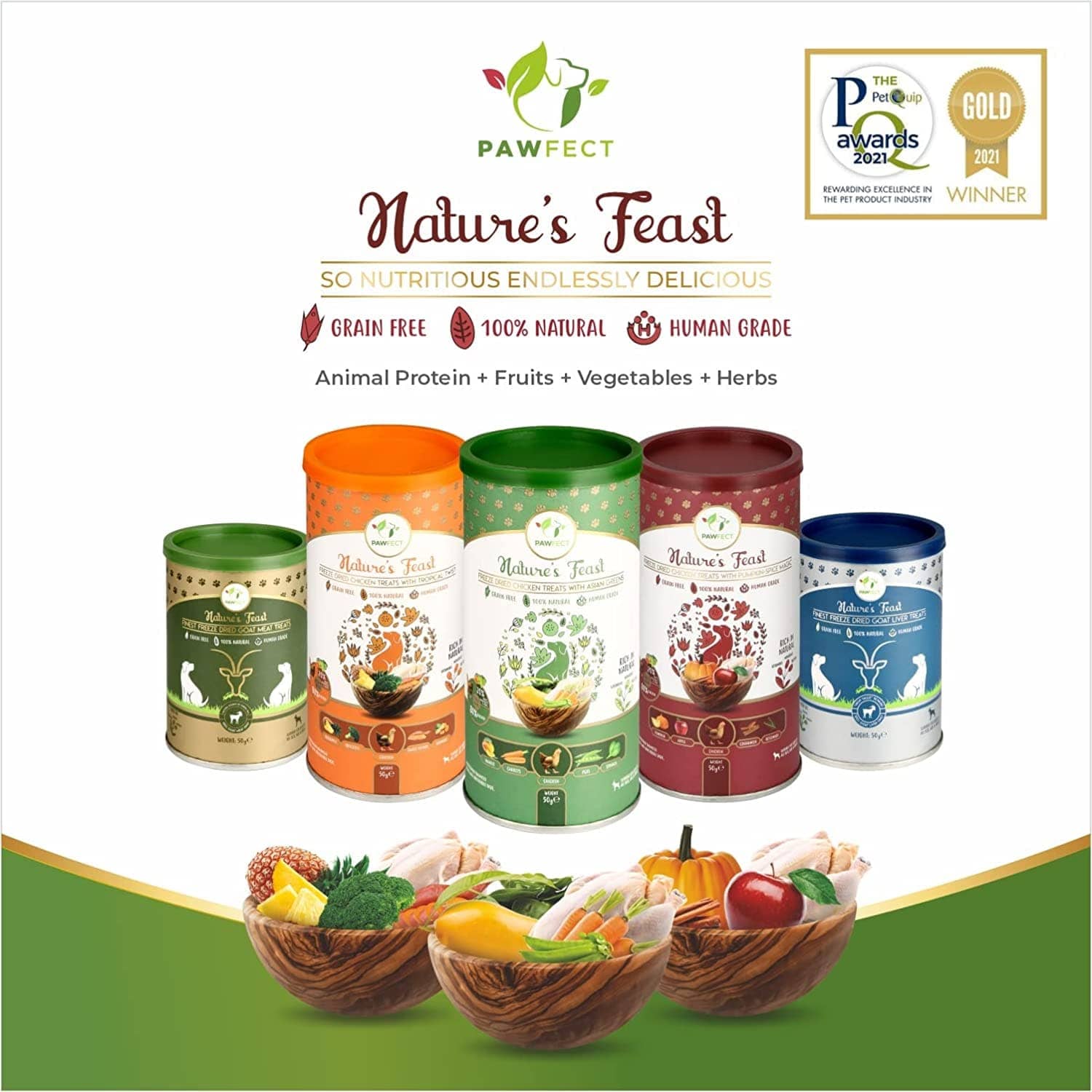 Pawfect Natures Feast Goat Meat Dog Treats