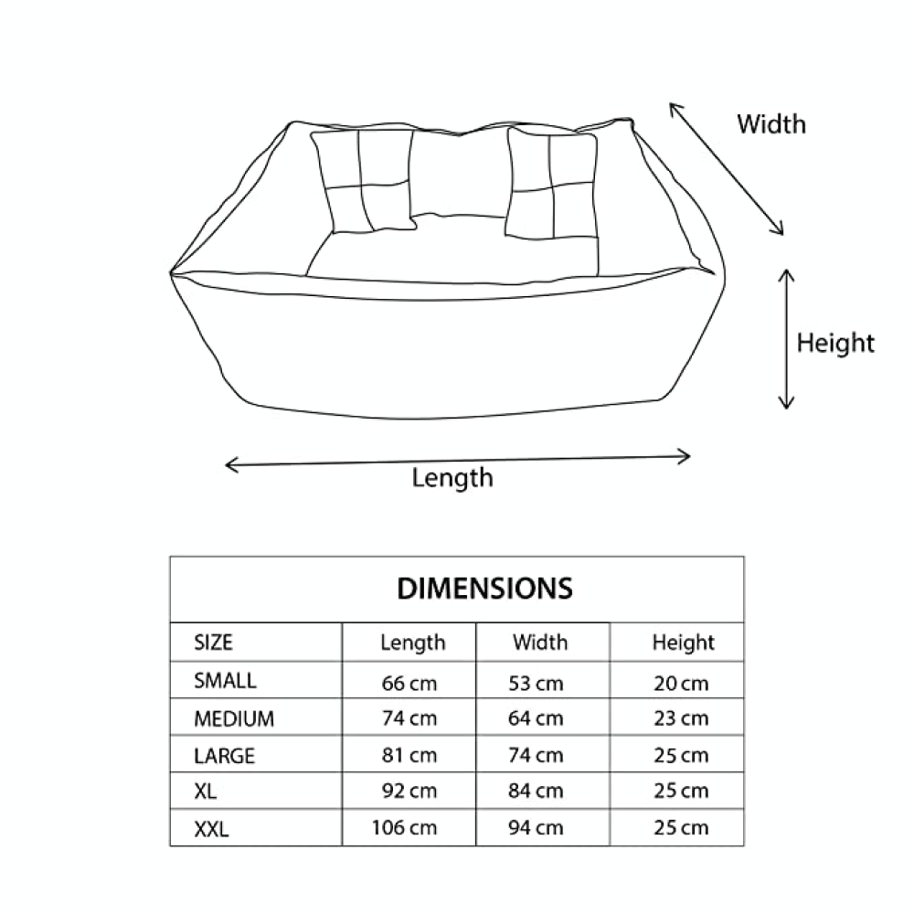 Hiputee Ultra Soft Rectangular Reversible Fleece/Velvet Bed for Pets (Black)