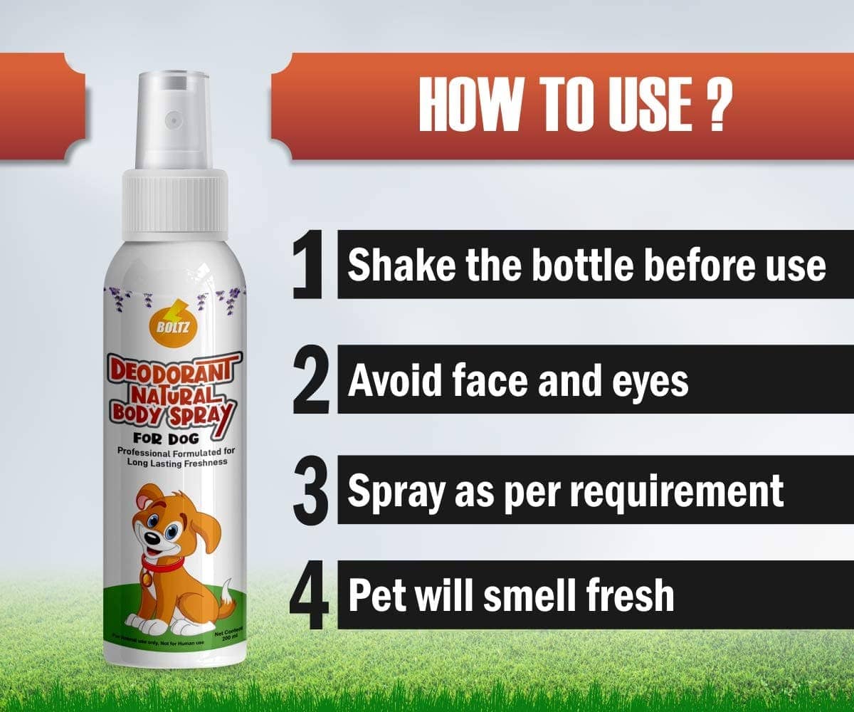 Boltz Body Spray Perfume Deodorizers for Pets