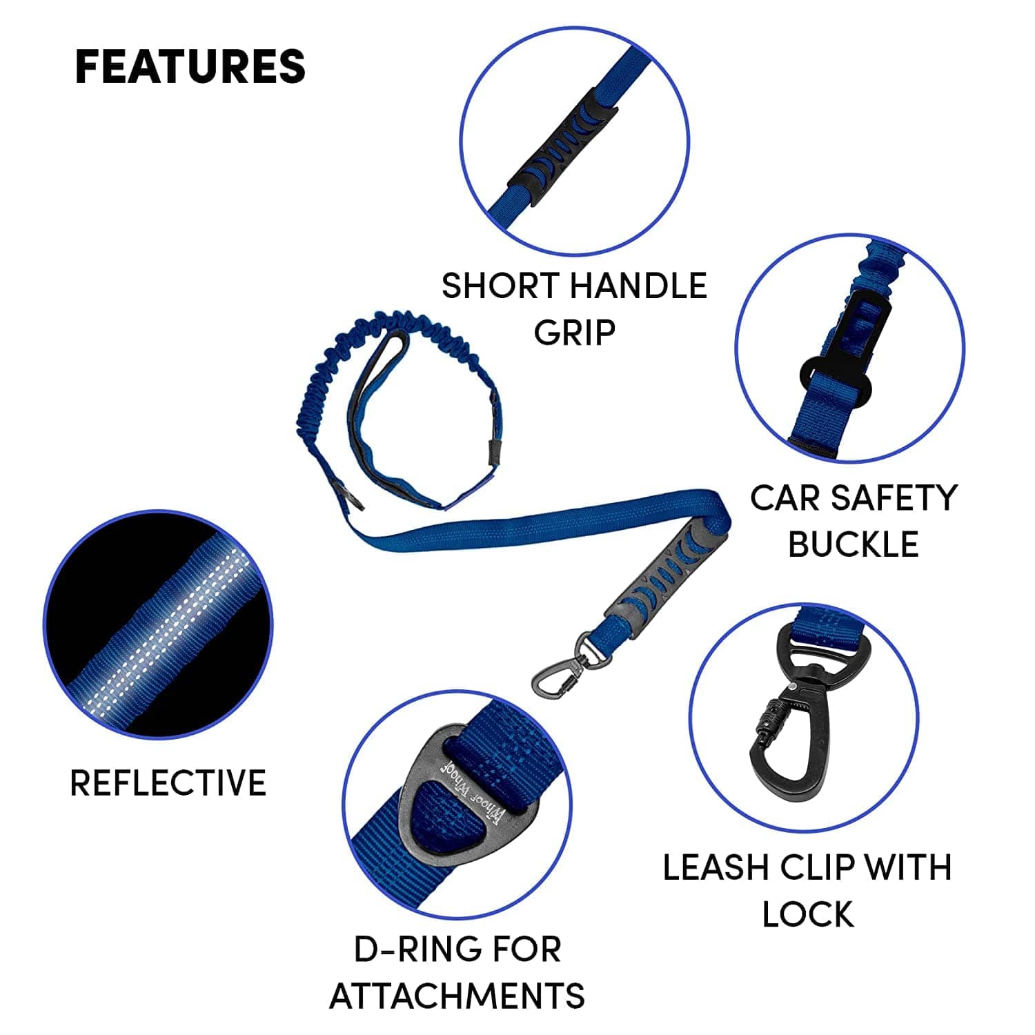 Whoof Whoof All in One Leash for Dogs