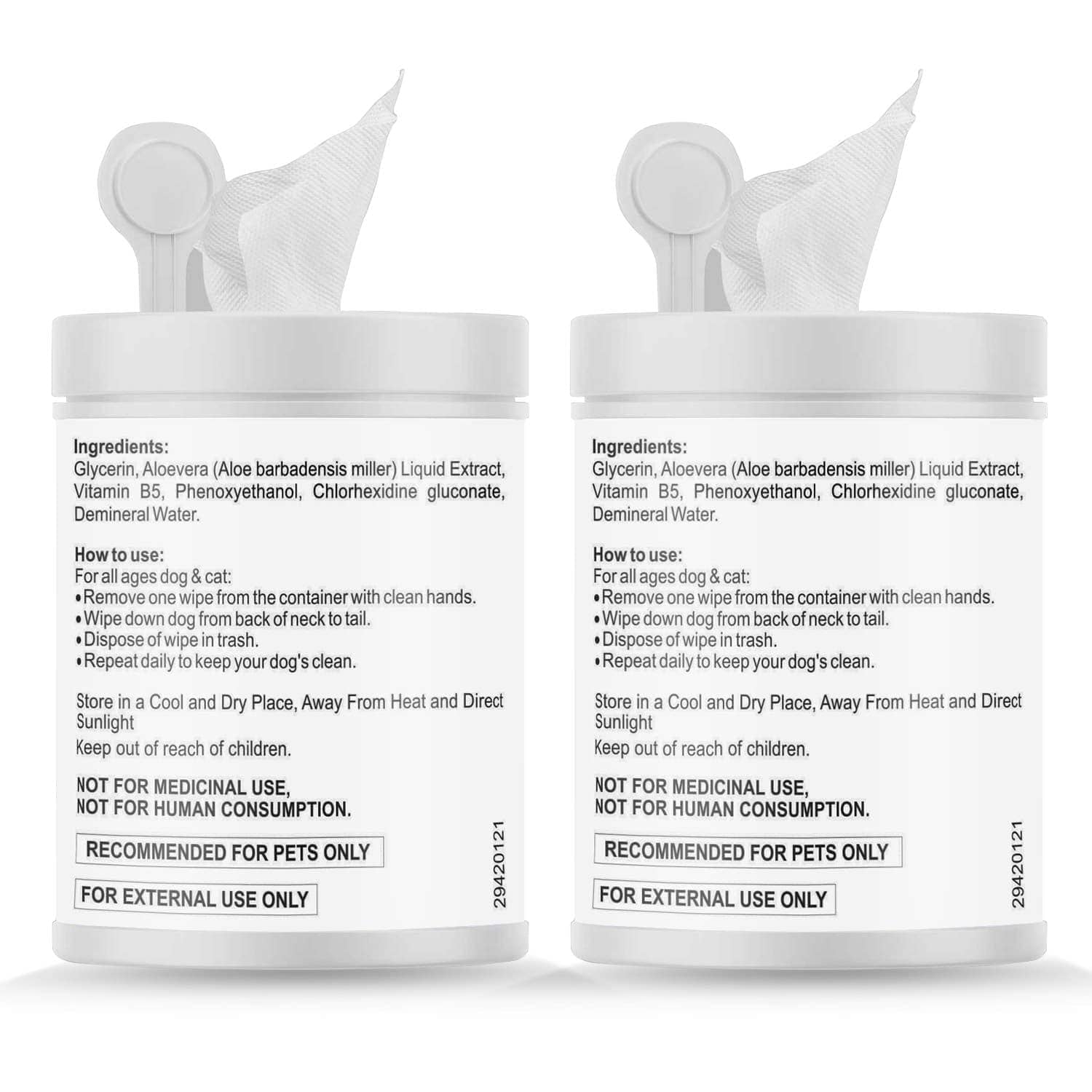 Petvit Sanitizing & Grooming Wipes for Pets (Pack of 2)