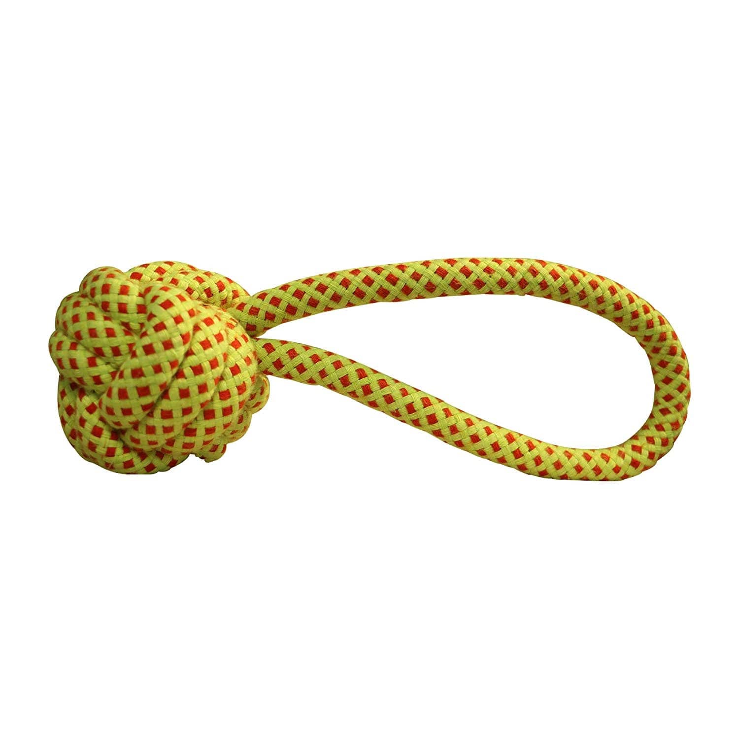 Hiputee Knotted Durable Big Handle Ball Teething Rope Toy for Dogs (Buy 1 Get 1 Free)