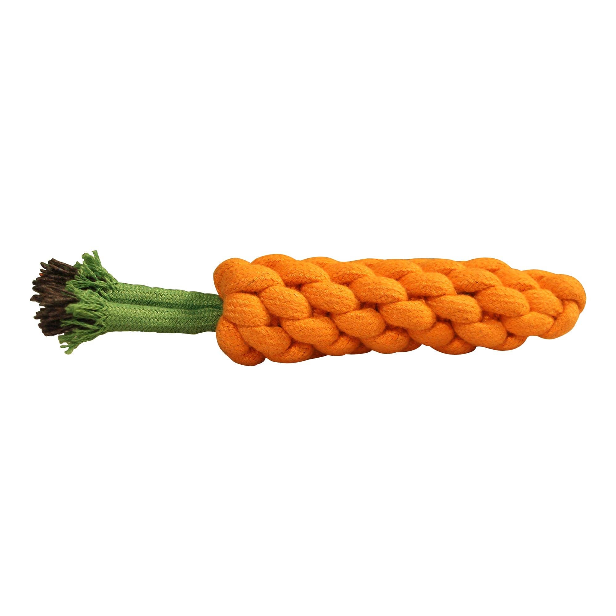 Hiputee Knotted Durable Carrot Teething Rope Toy for Dogs (Assorted)