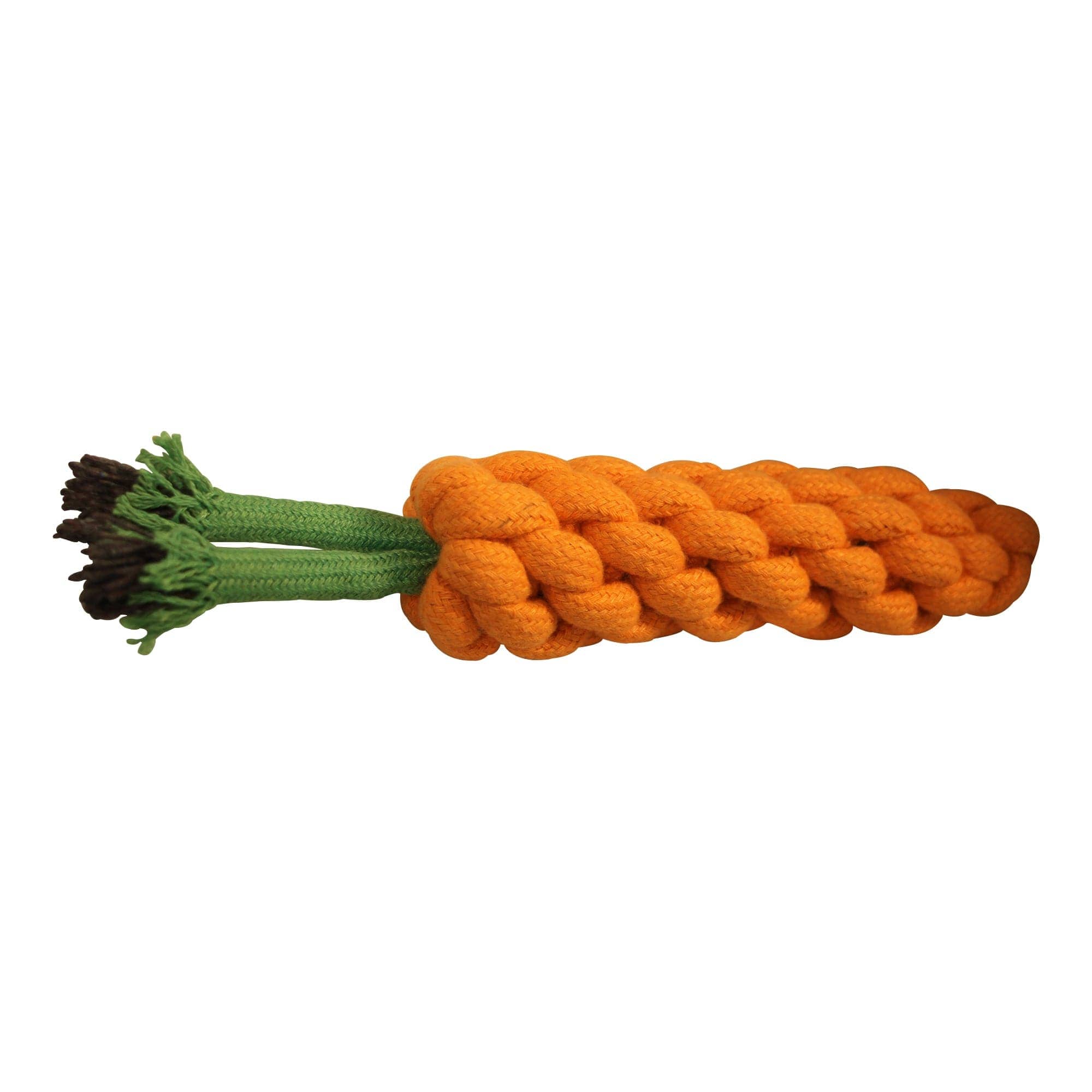 Hiputee Knotted Durable Carrot Teething Rope Toy for Dogs (Assorted)