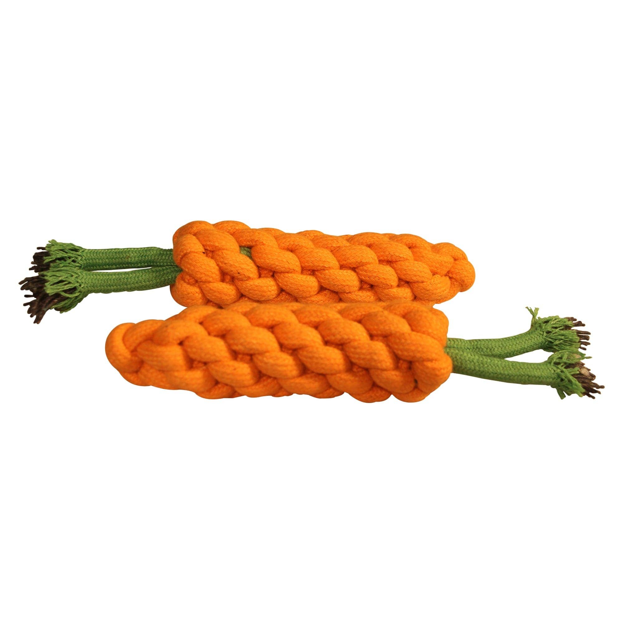 Hiputee Knotted Durable Carrot Teething Rope Toy for Dogs (Assorted)