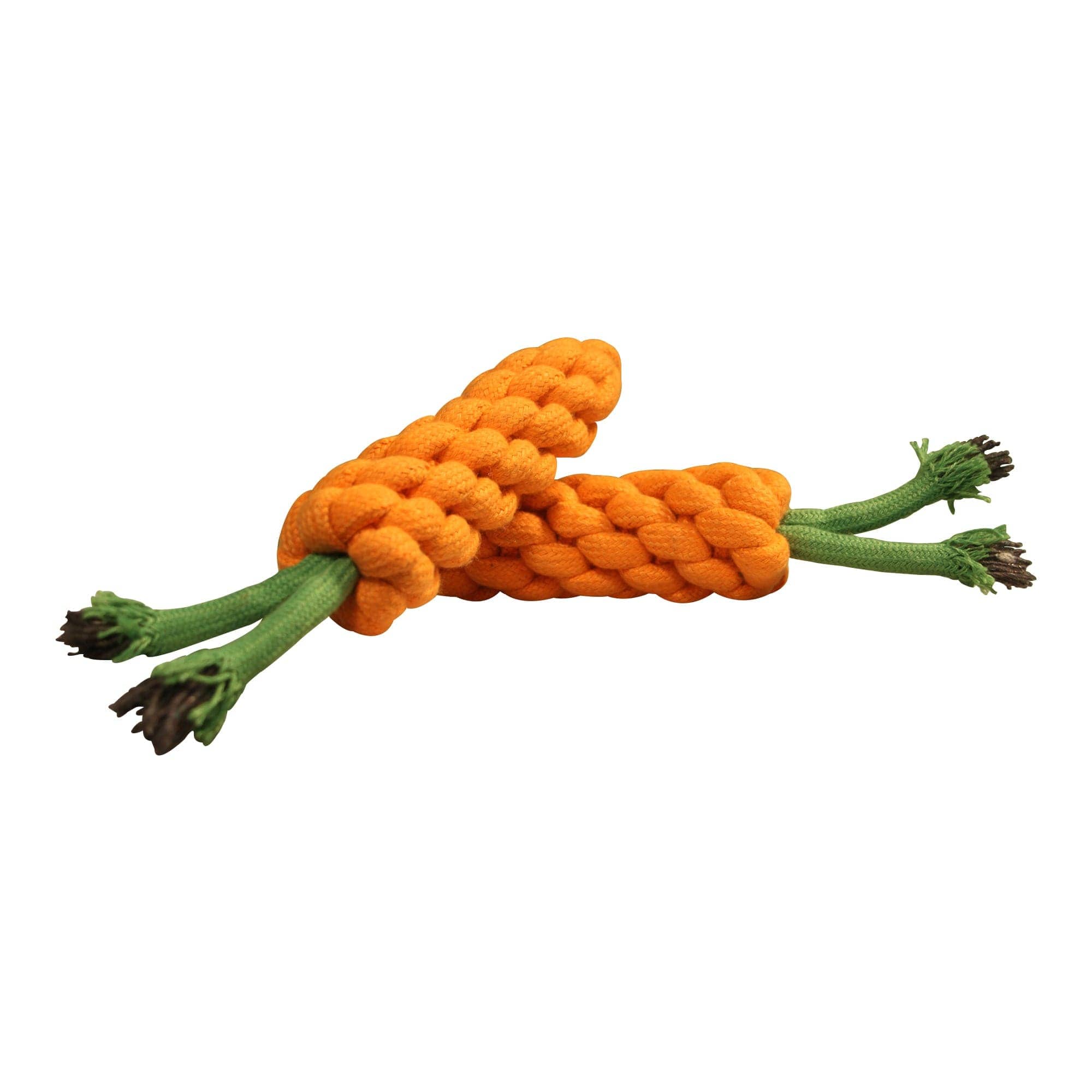 Hiputee Knotted Durable Carrot Teething Rope Toy for Dogs (Assorted)