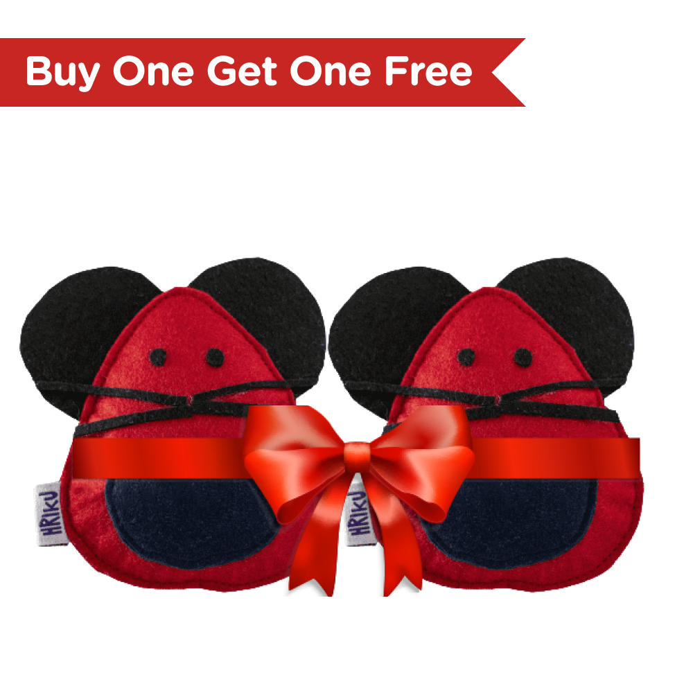 Hriku Mooshak (Mouse) Catnip Toy for Cats (Buy 1 Get 1 Free)