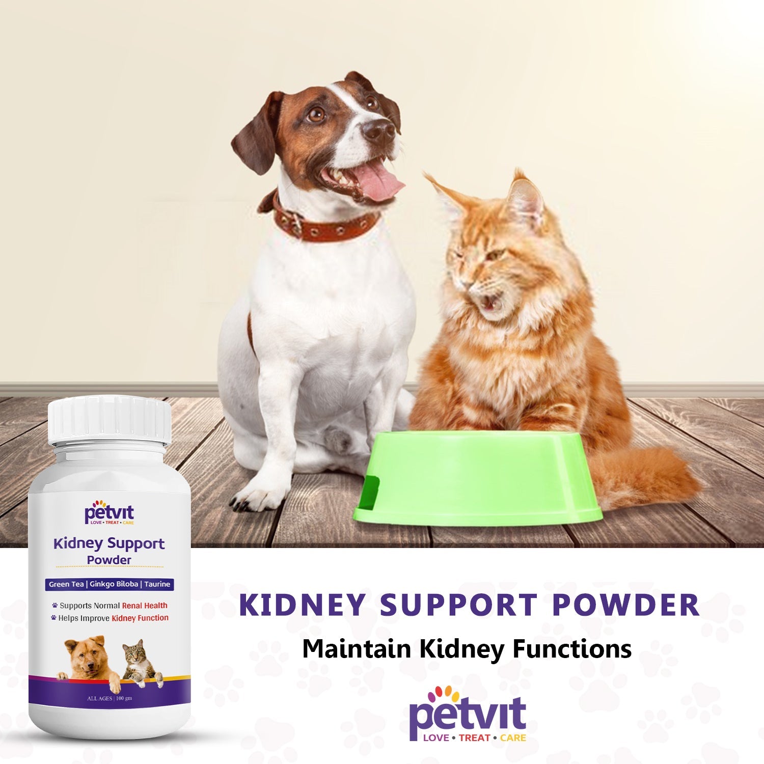 Petvit Kidney Support Powder for Pets