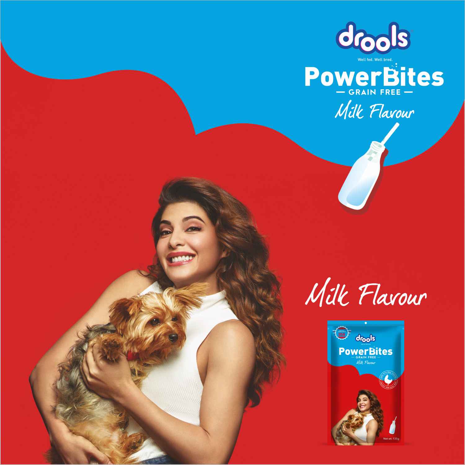 Drools Power Bites Milk Flavour Dog Treats