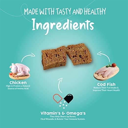 Goofy Tails Chicken & COD Sandwich Cat Treats