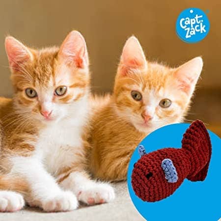 Captain Zack Crochet Fish Toy for Cats
