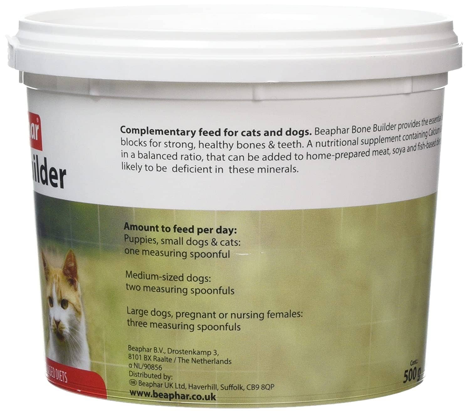 Beaphar Bone Builder Calcium Supplement for Pets