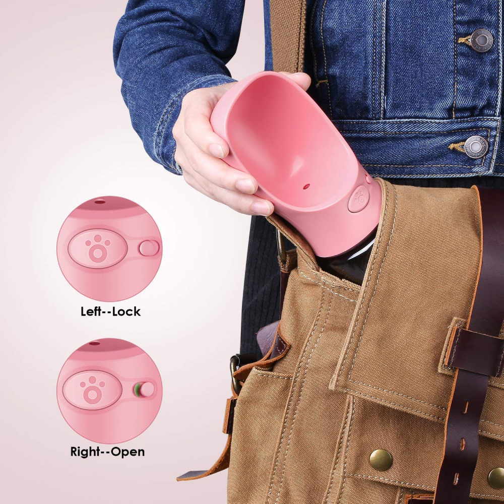 Kiki N Pooch Pink Bottle for Pets