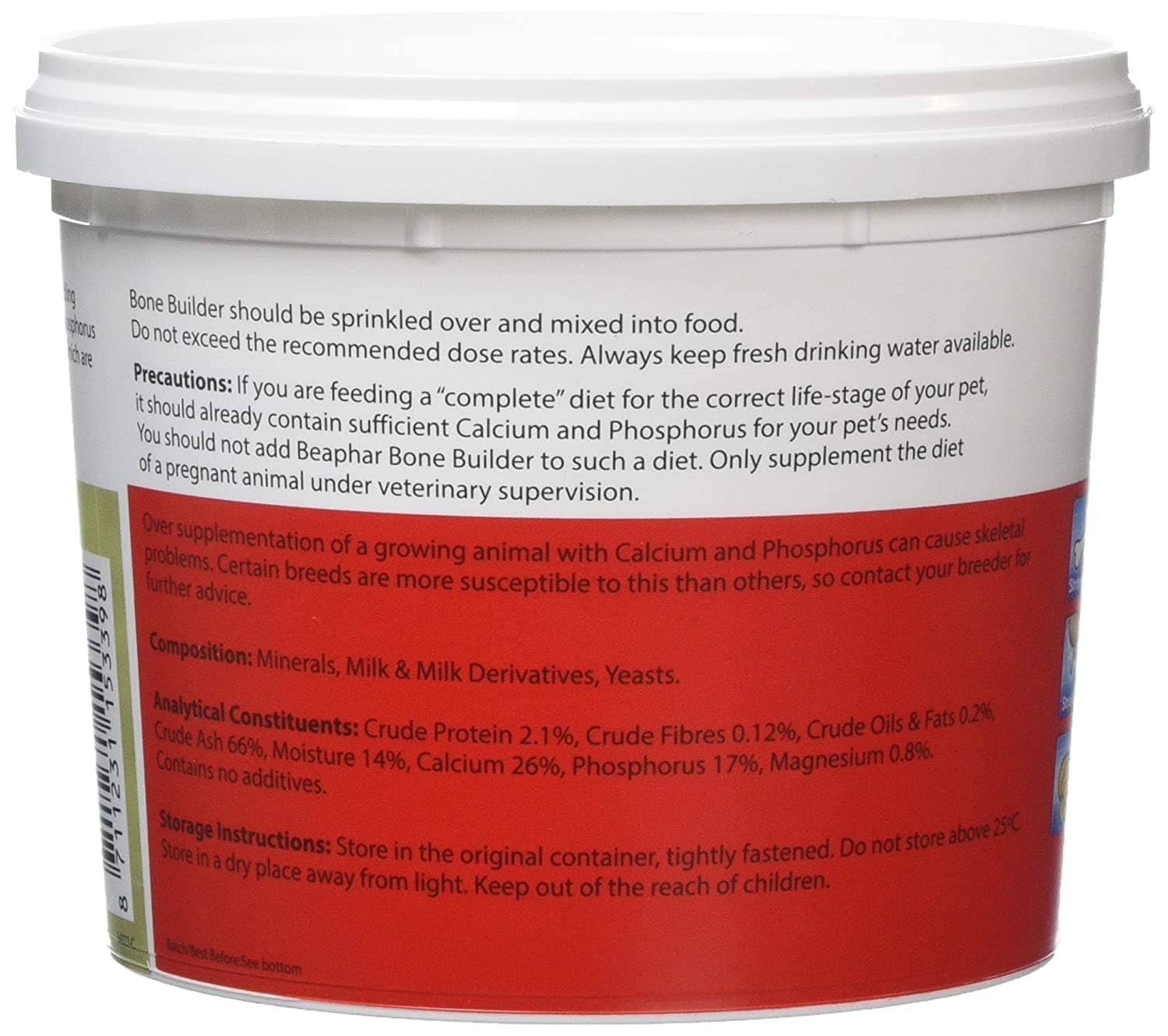 Beaphar Bone Builder Calcium Supplement for Pets