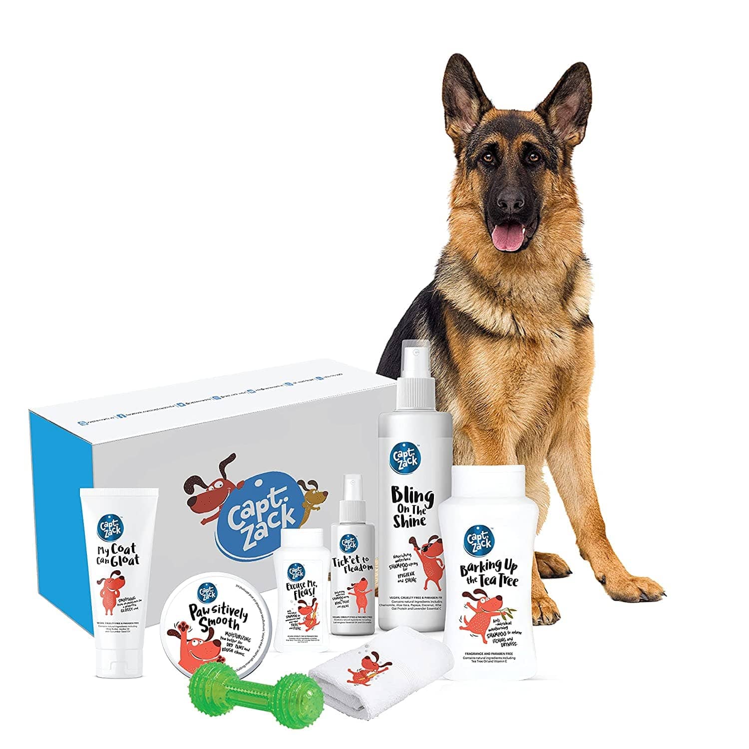 Captain Zack The German Shepherd Groom Box for Dogs