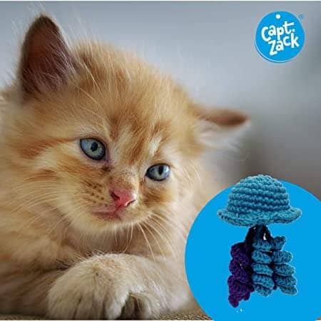 Captain Zack Crochet Jellyfish Toy for Cats