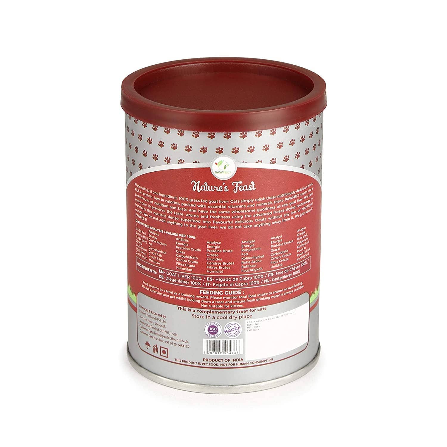 Pawfect Natures Feast Goat Liver Cat Treats