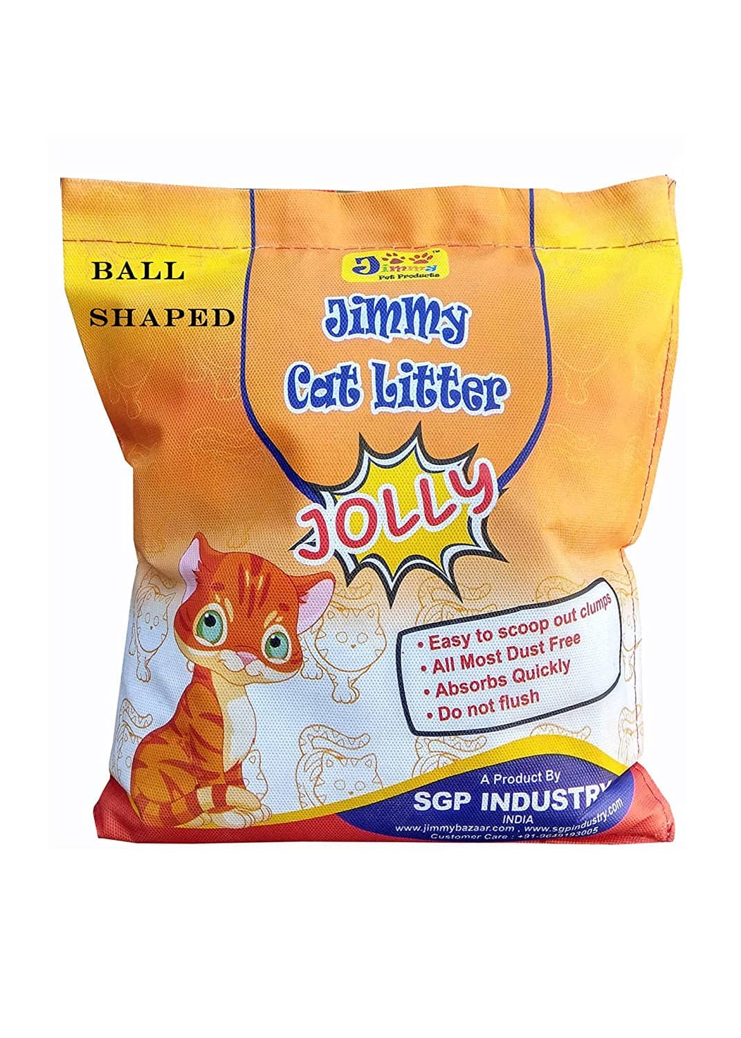 JiMMy Jolly Ball Shaped Clumping Bentonite Litter for Cats (Lemon Scented)