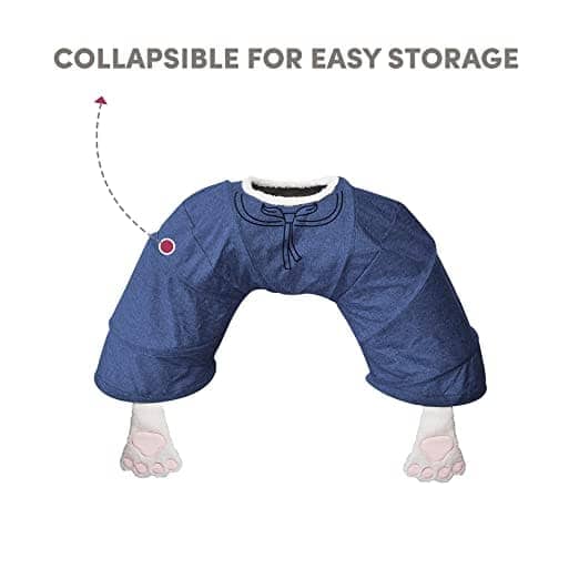 Fofos Catboy Tunnel Half Donut for Cats (Blue)