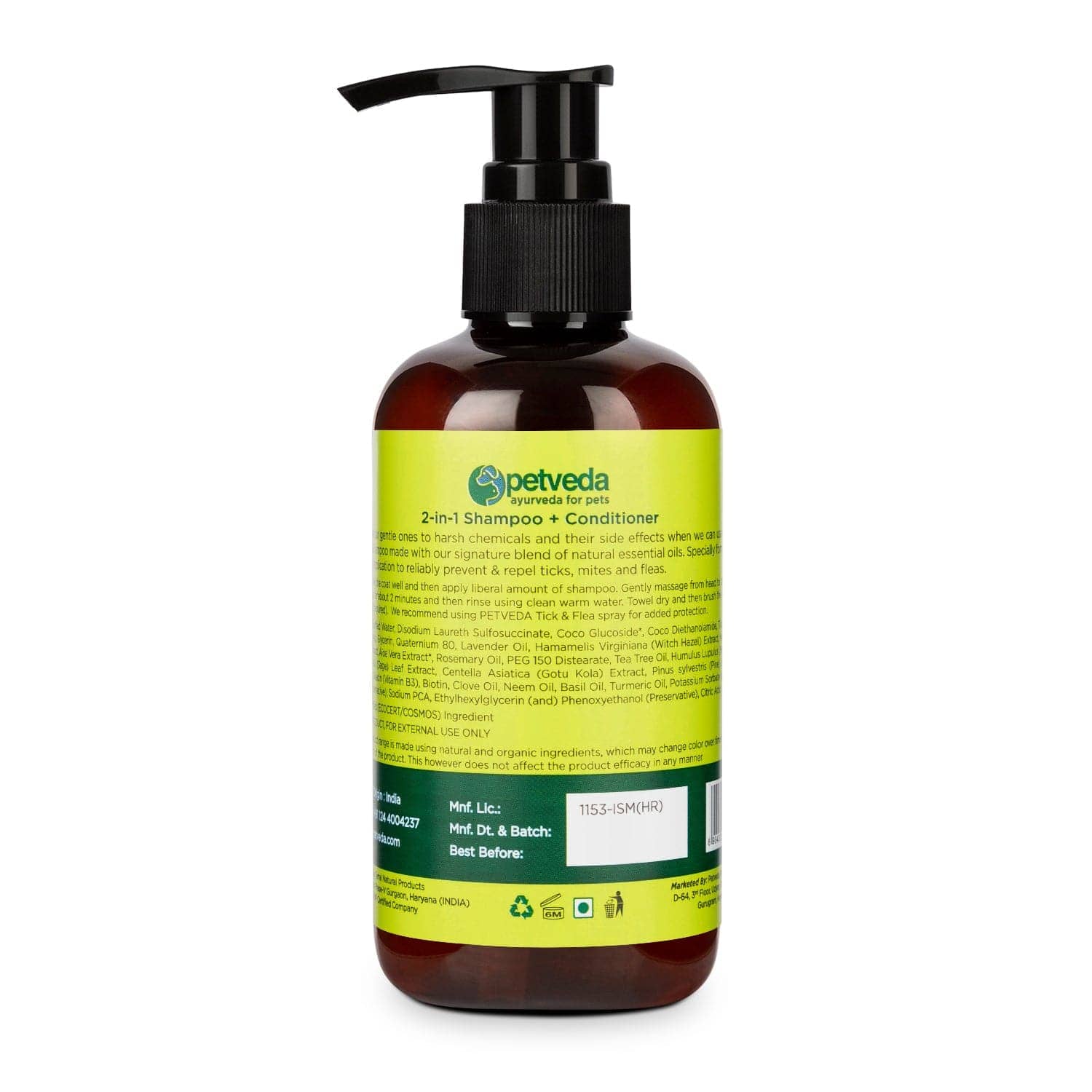 Petveda Play Free Tick & Flea Repelling Natural Shampoo for Pets