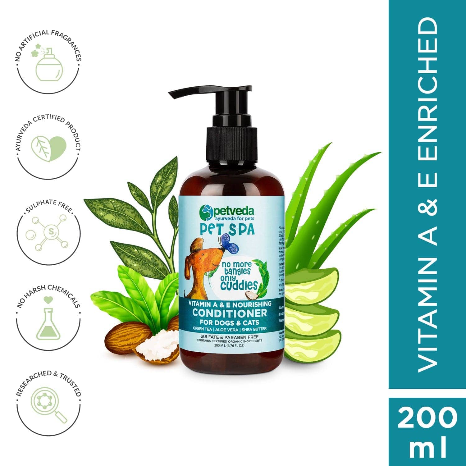 Petveda Pet Spa Vitamin A & E Nourishing Conditioner for Pets