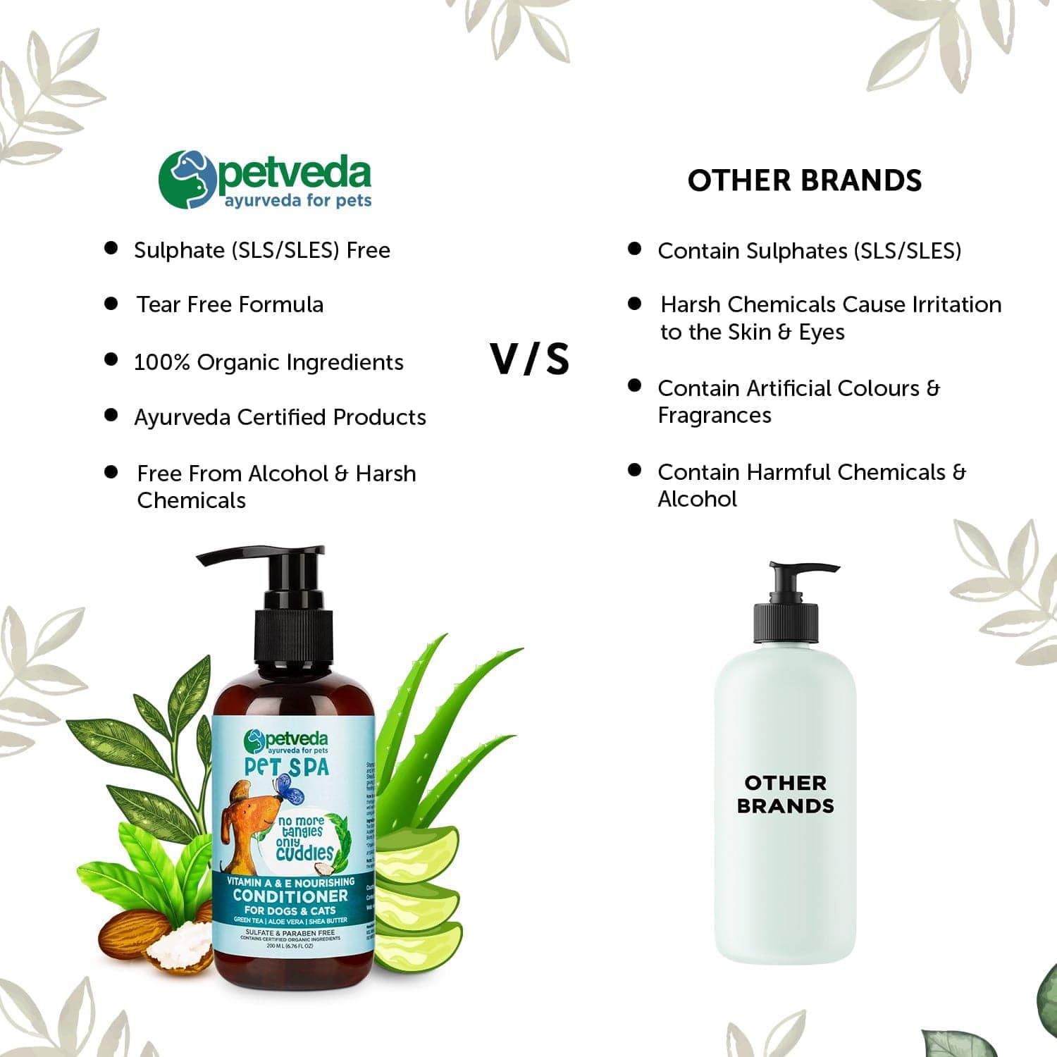 Petveda Pet Spa Vitamin A & E Nourishing Conditioner for Pets
